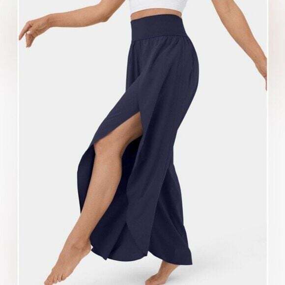 HALARA Pants - HALARA  Breezeful™ High Waisted Palazzo Flowy Split Wide Leg Quick Dry Pant